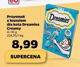 Netto Przysmak dla kota z łososiem dreamies creamy oferta