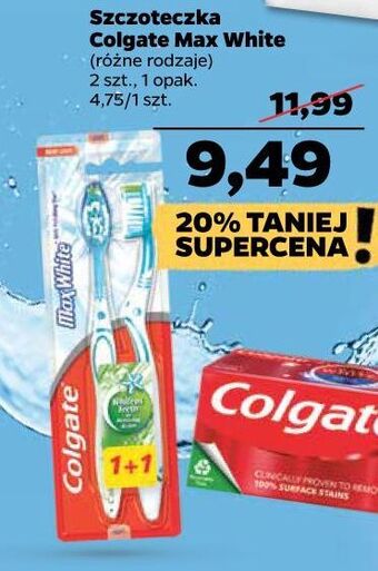 Netto Szczoteczka do zębów średnia colgate max white oferta