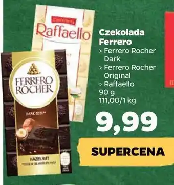 Netto Czekolada dark 55% hazelnut ferrero rocher oferta