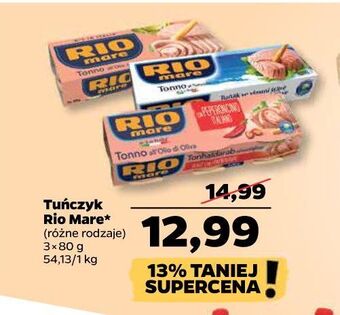 Netto Tuńczyk kawałki w sosie własnym rio mare oferta