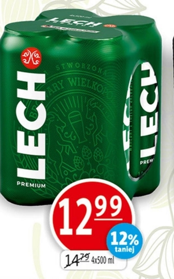 Prim Market Lech premium piwo jasne 4 x 500 ml oferta