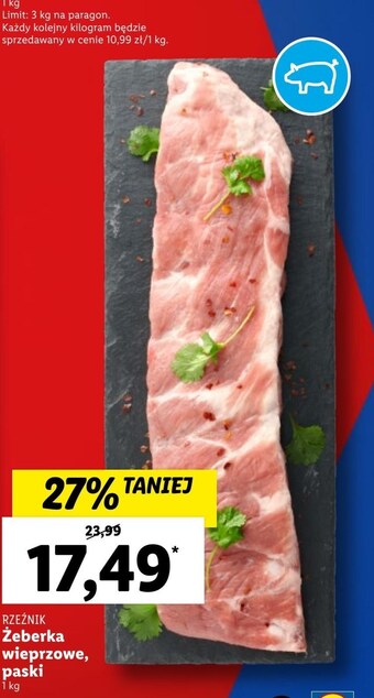 Lidl Żeberka rzeźnik oferta