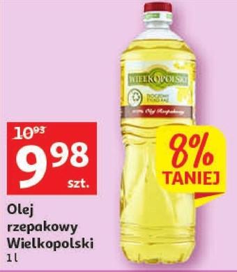 Auchan Wielkopolski olej rzepakowy 100% 1 l oferta