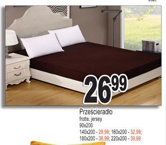 E.Leclerc Prześcieradło jersey z gumką 220 x200 cm oferta