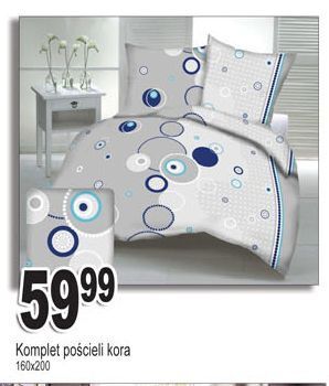 E.Leclerc Komplet pościeli z kory 160 x 200 cm + 2 70 80 oferta