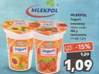 Kaufland mlekpol jogurt owocowy 150g oferta