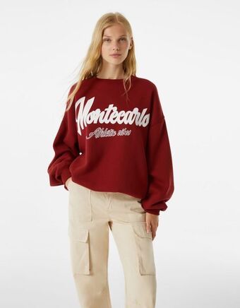 Bershka Bluza oversize z nadrukiem oferta