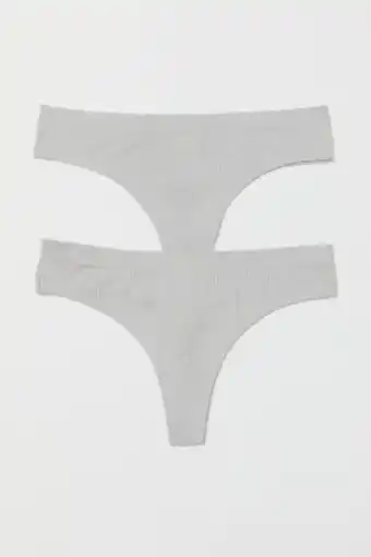 H&M Bezszwowe figi thong 2-pak oferta