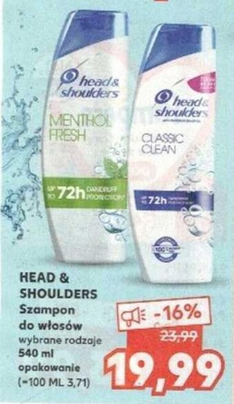 Kaufland Head&shoulders szampon do włosów 540ml oferta