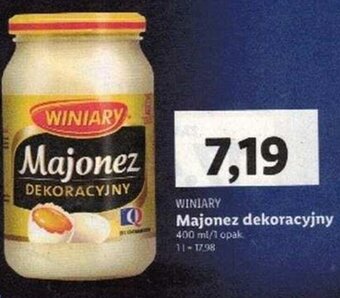 Lidl Winiary Majonez dekoracyjny 400 ml oferta