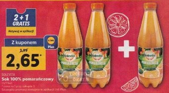 Solevita Sok 100% pomarańczowy 1 L