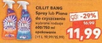 Kaufland Cillit bang spray lub piana do czyszczenia 600/750ml oferta