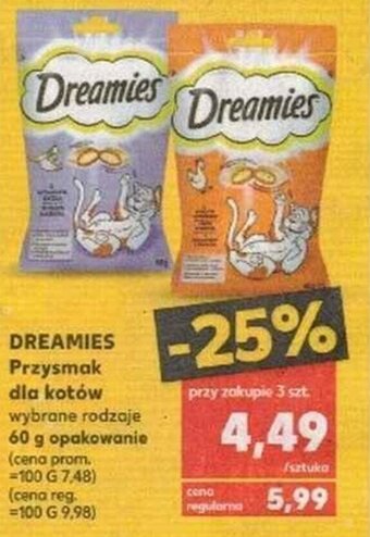 Kaufland Dreamies przysmak dla kotów oferta