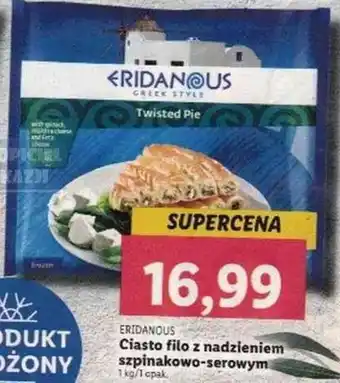 Lidl Eridanous Ciasto filo z nadzieniem szinakowo-serowym oferta