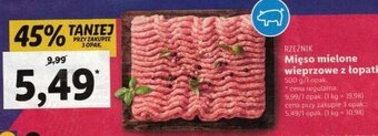 Lidl Rzeźnik Mięso mielone wieprzowe z łopatki 500 g oferta