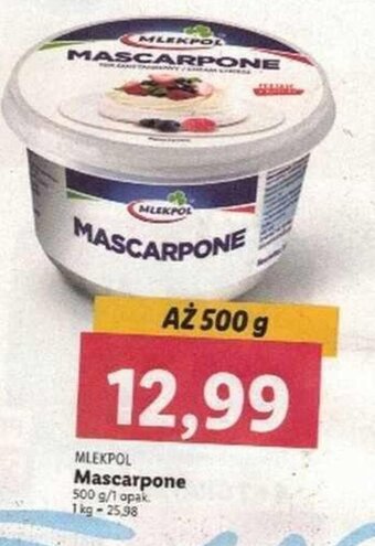 Lidl Mlekpol Mascarpone 500 g oferta