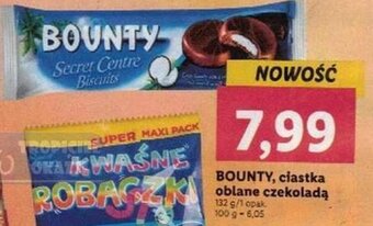 Lidl Bounty, ciastka oblane czekoladą 132 g oferta