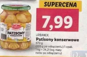 Lidl Urbanek Patisony konserwowe 670 g oferta