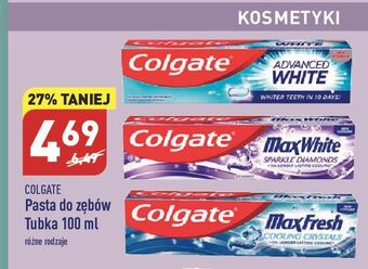 ALDI Pasta do zębów cooling crystals colgate max fresh oferta