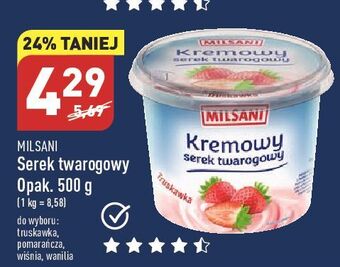 ALDI Serek twarogowy kremowy pomarańcza milsani oferta