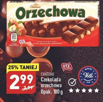 ALDI Czekolada orzechowa chateau oferta