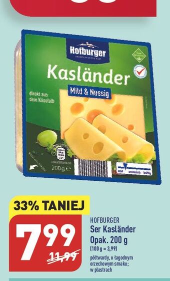 ALDI Ser kaslander hofburger oferta