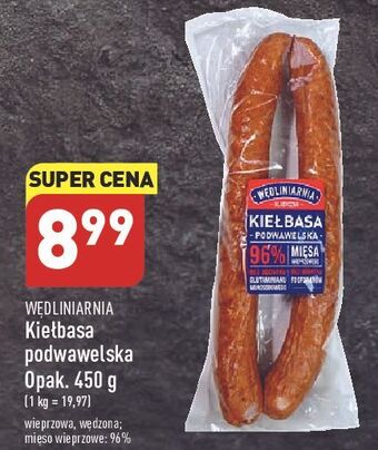 ALDI Kiełbasa podwawelska wędliniarnia classic oferta