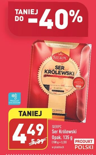 ALDI Ser królewski plastry sierpc oferta