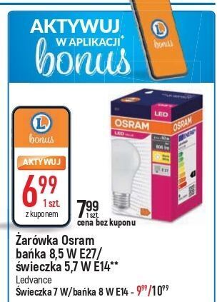 E.Leclerc Żarówka led 8.5 w e 27 osram oferta
