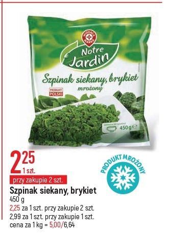 E.Leclerc Szpinak siekany wiodąca marka notre jardin oferta