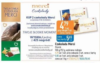 E.Leclerc Czekolada mleczna storck merci oferta