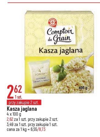 E.Leclerc Kasza jaglana wiodąca marka comptoir de grain oferta