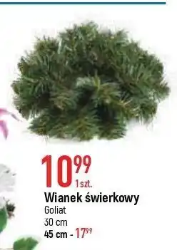 E.Leclerc Wianek świerkowy sztuczny 30 cm goliat oferta