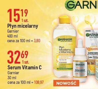 E.Leclerc Płyn micelarny z witaminą c garnier skin naturals oferta