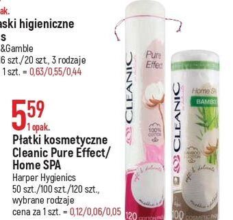 E.Leclerc Płatki kosmetyczne pure effect okrągłe cleanic oferta