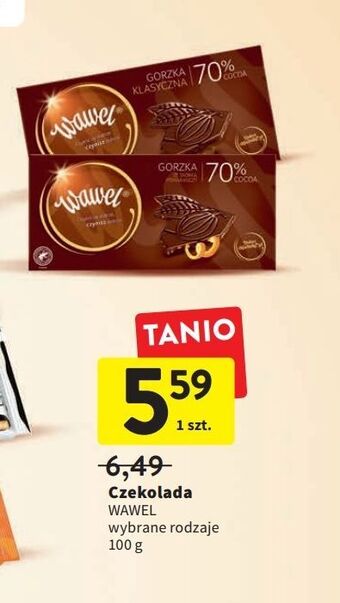 Intermarche Czekolada gorzka 70 % wawel oferta