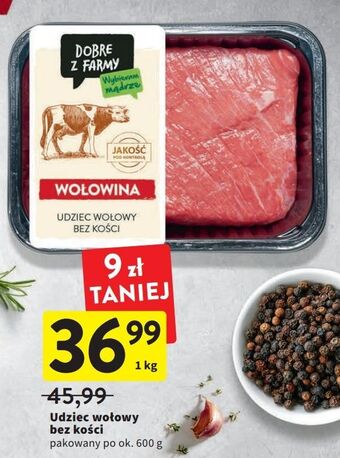Intermarche Udziec wołowy bez kości intermarche dobre z farmy oferta