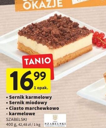 Intermarche Sernik miodowy cukiernia szabelski oferta