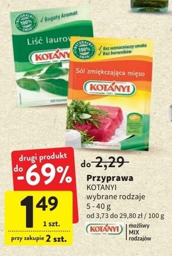 Intermarche Sól zmiękczająca mięso kotanyi oferta