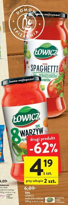 Intermarche Sos spaghetti łowicz oferta