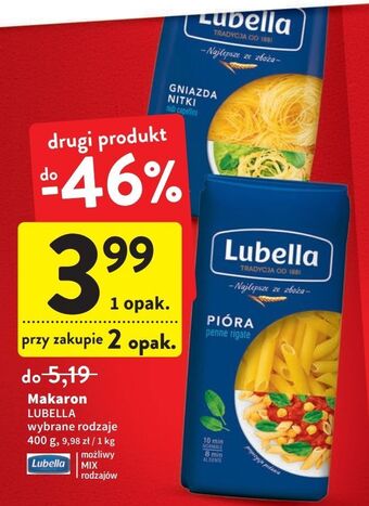 Intermarche Makaron gniazda nitki lubella oferta
