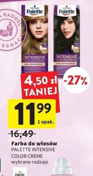 Intermarche Farba do włosów 1-0 palette intensive color creme oferta