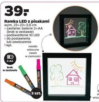 Netto Ramka led z pisakami oferta