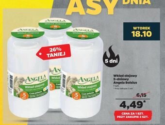 Netto Wkład olejowy 5-dniowy angela bolsius oferta