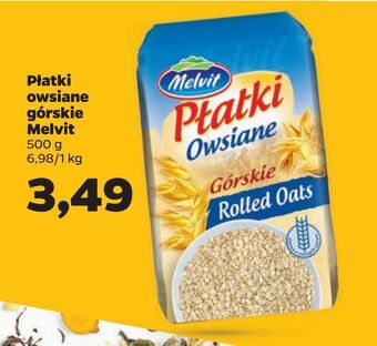 Płatki owsiane górskie melvit