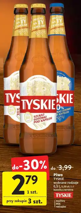 Intermarche tyskie piwo wybrane rodzaje 0,5l oferta