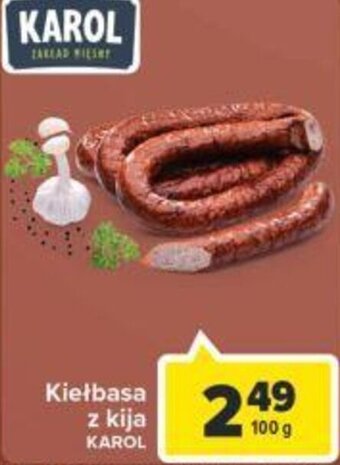 Carrefour Karol kiełbasa z kija 100g oferta