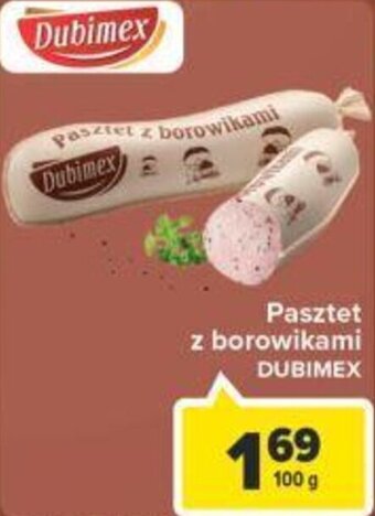 Carrefour Dubimex pasztet z borowikami 100g oferta