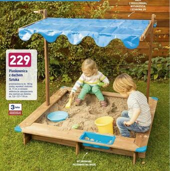 ALDI Piaskownica z dachem Sztuka oferta
