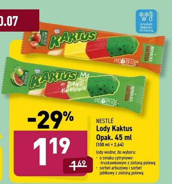 ALDI Lody Kaktus oferta